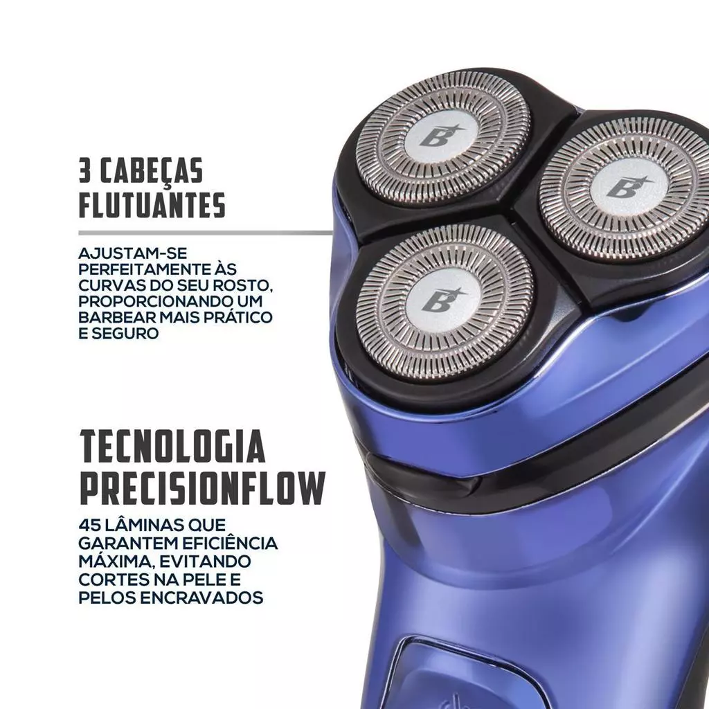 Barbeador Elétrico Britânia À Prova d’Água Bivolt BBA07 - Imagem 4