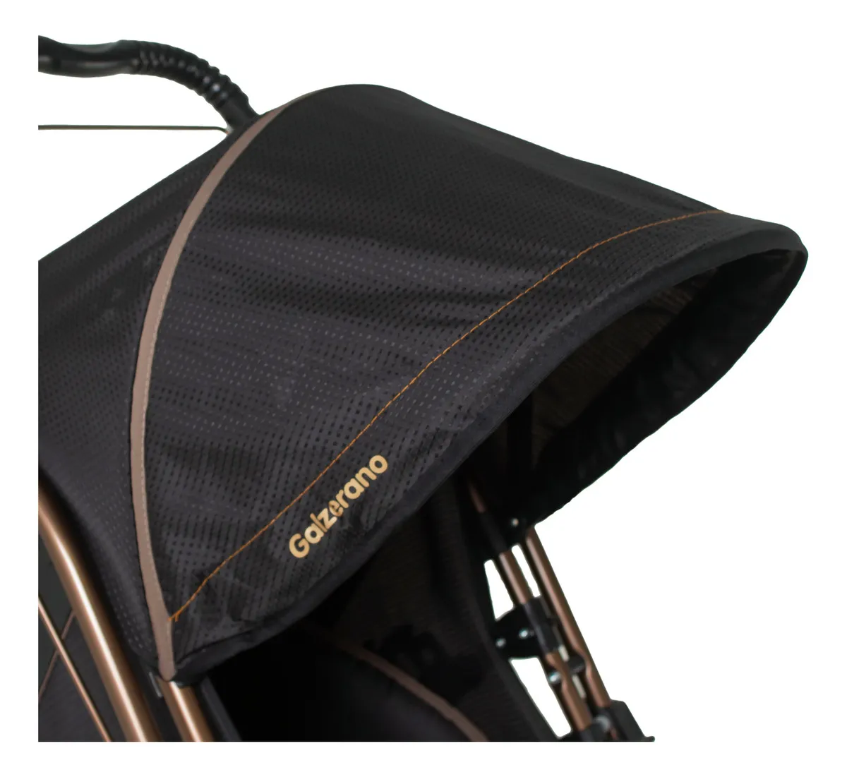 Carrinho de Bebê Passeio Alça Reversível Travel System Milano Preto Galzerano - Imagem 9