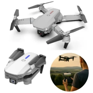 Drone Mini Pro Câmera 4k Com Gps 2 Baterias Completo Com Assistente De Pouso E Sensores De Obstáculos + Maleta De Transporte Drone Cinza