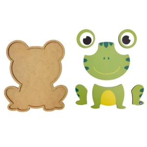 Brinquedo Pedagógico Educativo Quebra Cabeça Encaixe Sapo Madeira Mdf